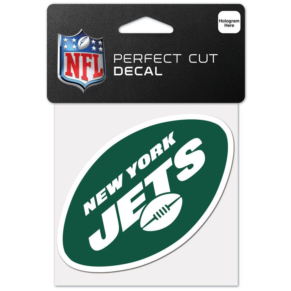 New York Jets Perfect Cut 4" X 4" Logo Decal