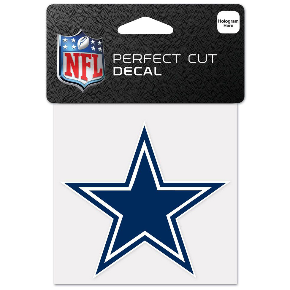 Dallas Cowboys Perfect Cut 4" X 4" Logo Decal