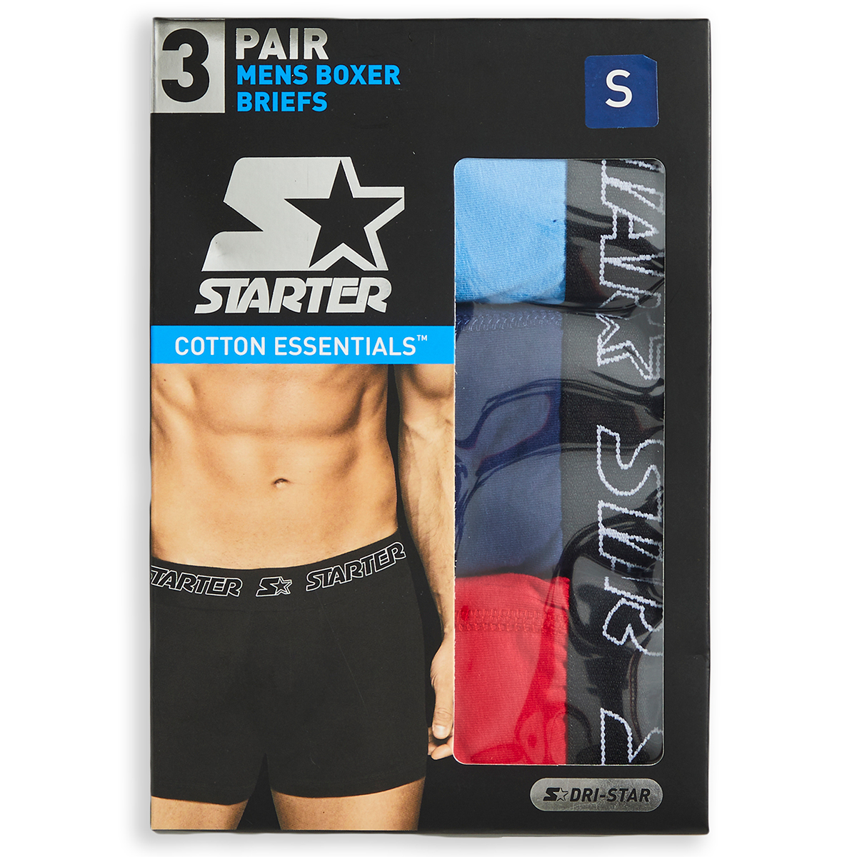 Starter Men's Stretch Boxer Briefs - 3 Pack