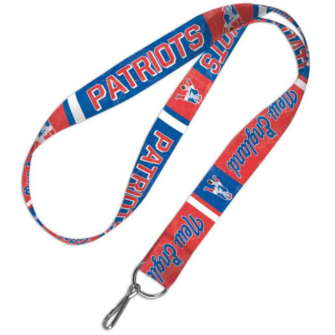 New England Patriots Retro Logo Lanyard W/ Detachable Buckle