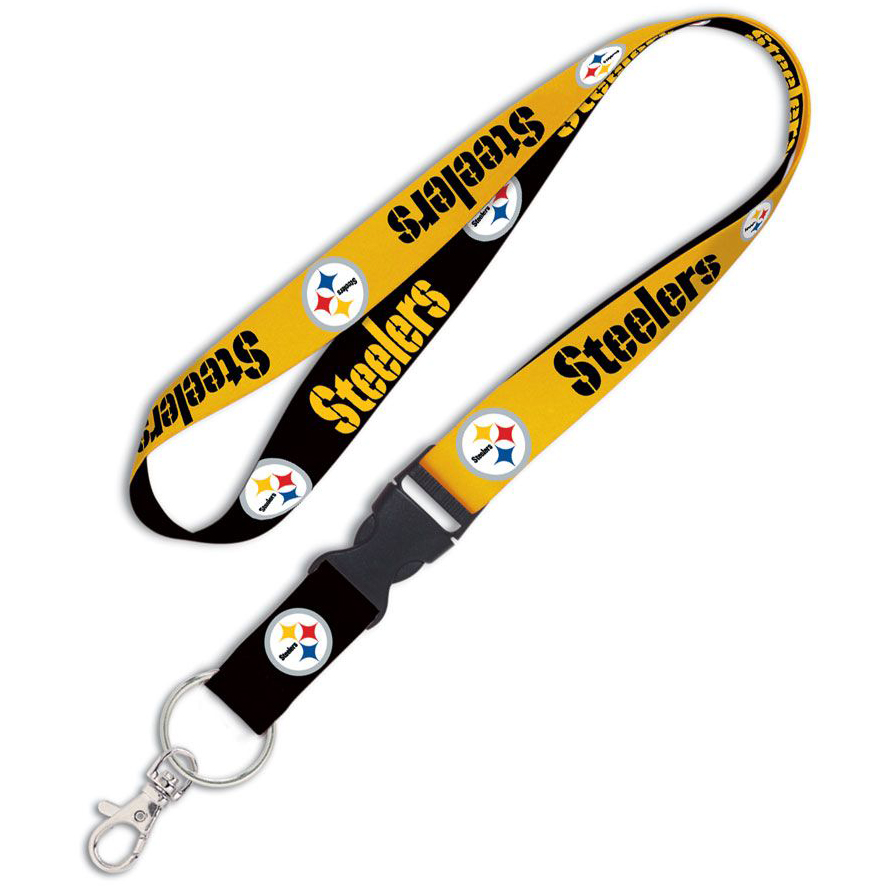 Pittsburgh Steelers Lanyard W/ Detachable 1" Buckle