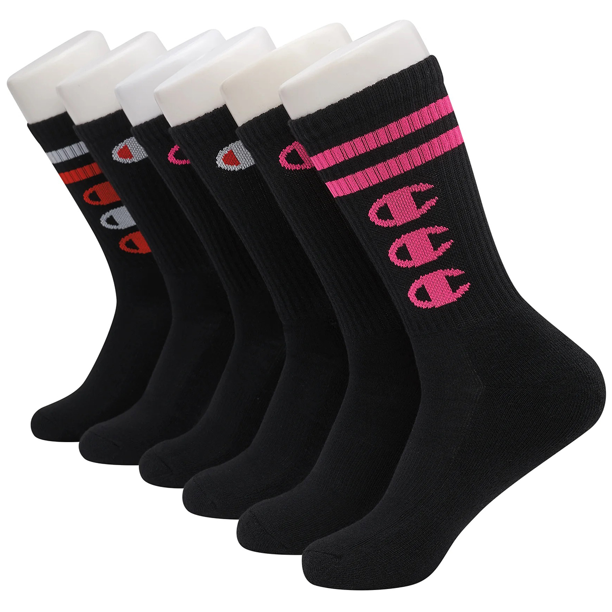 Champion Women's Crew Socks, 6 Pack