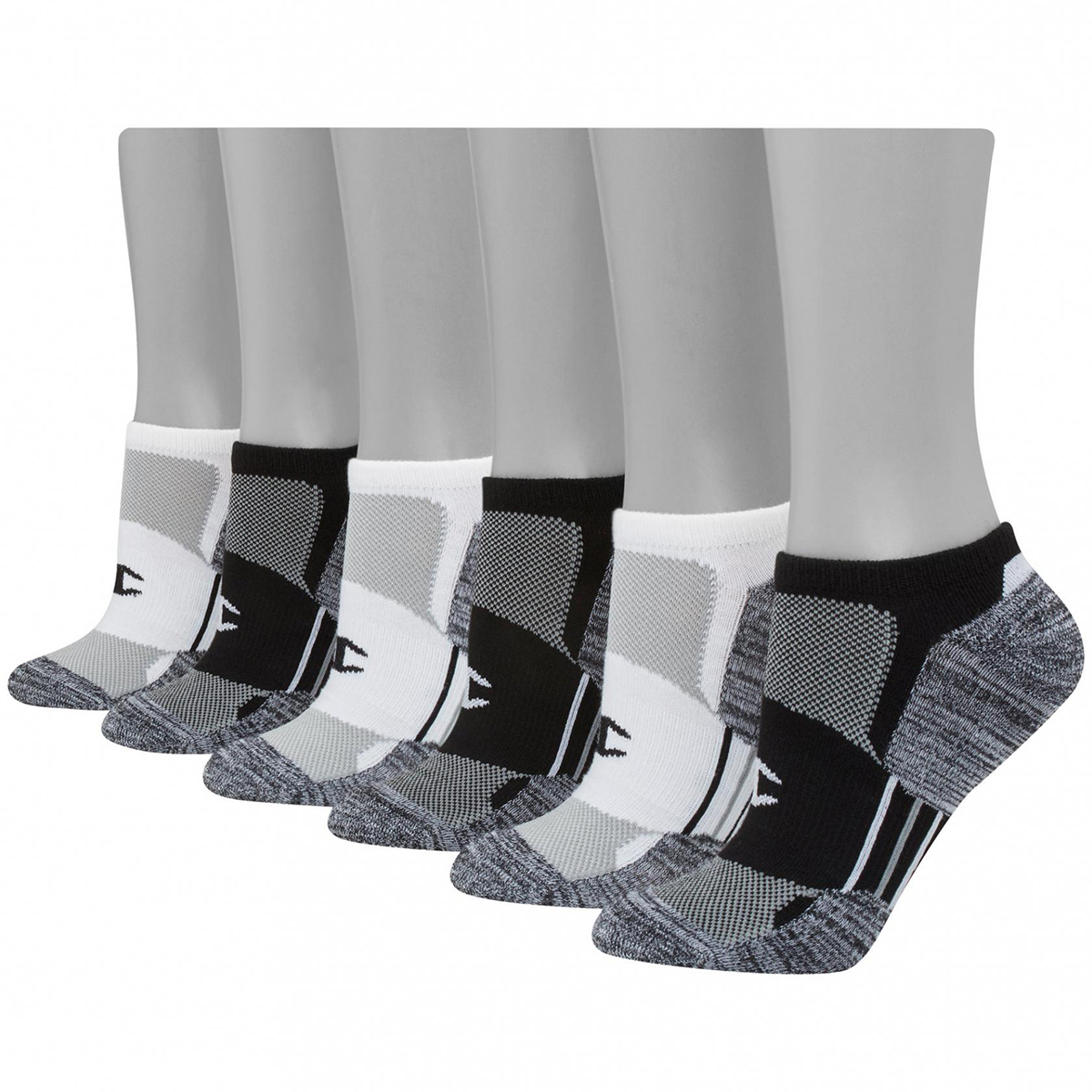 Champion Women's No-Show Socks, 6 Pack