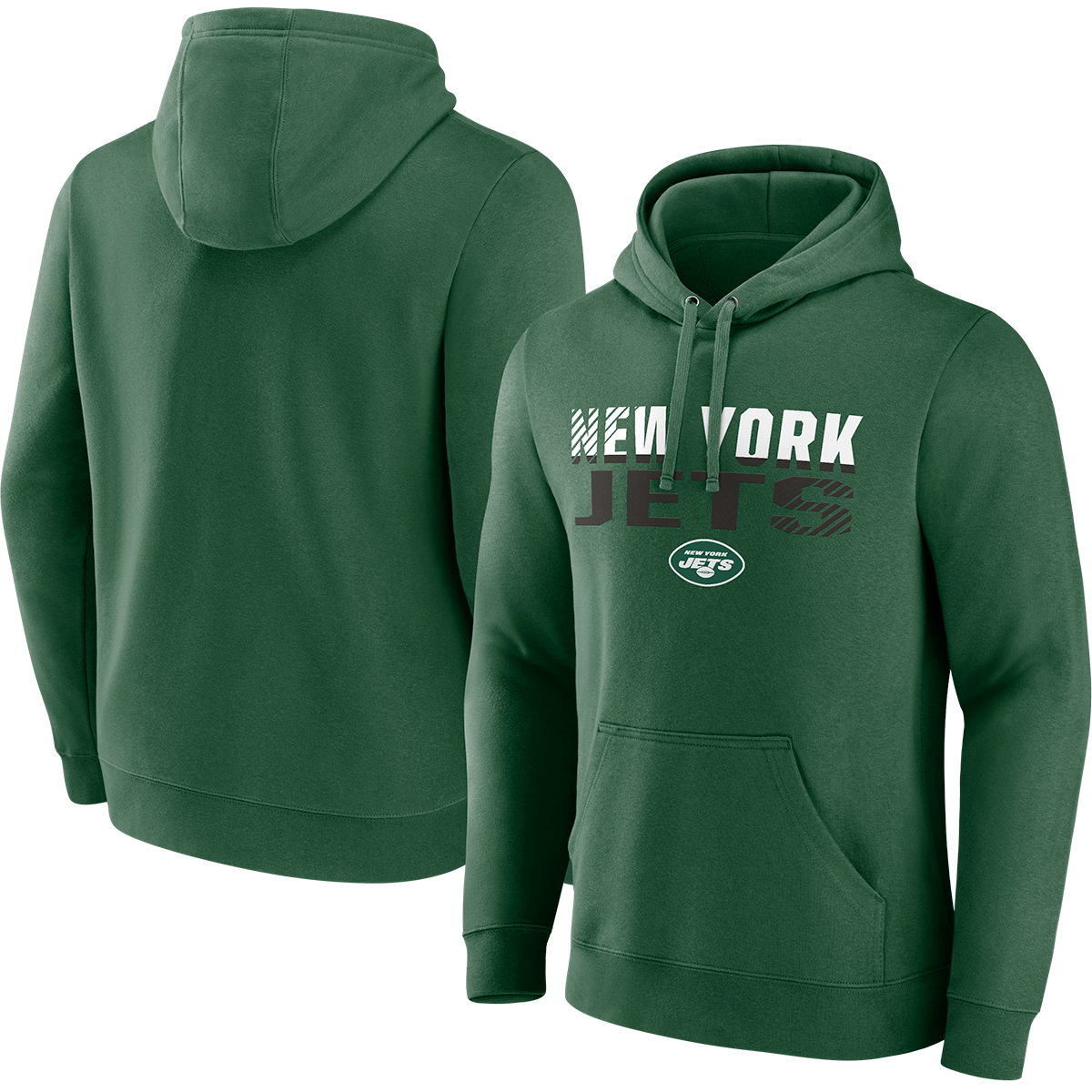 New York Jets Men's Fanatics Fade Out Fitted Pullover Hoodie