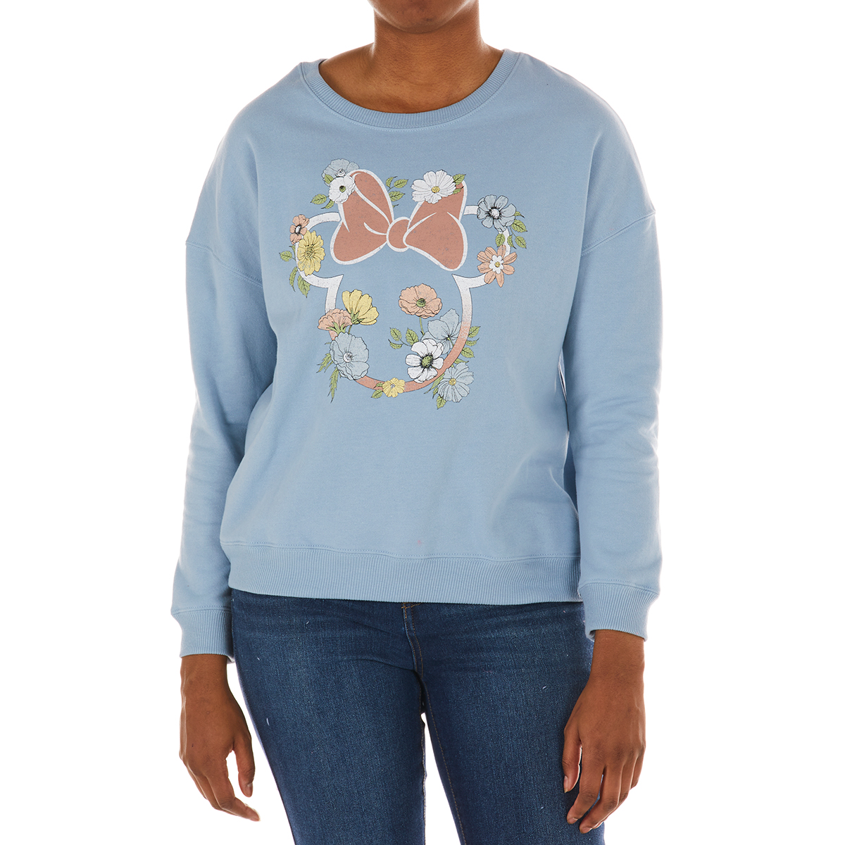 Hybrid Juniors' Disney Minnie Mouse Crewneck