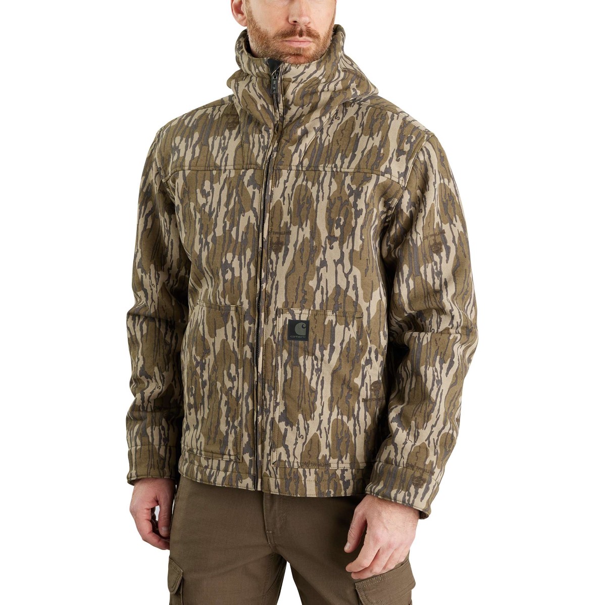 Carhartt Men's 105477 Super Dux Relaxed Fit Sherpa-Lined Camo Active Jacket