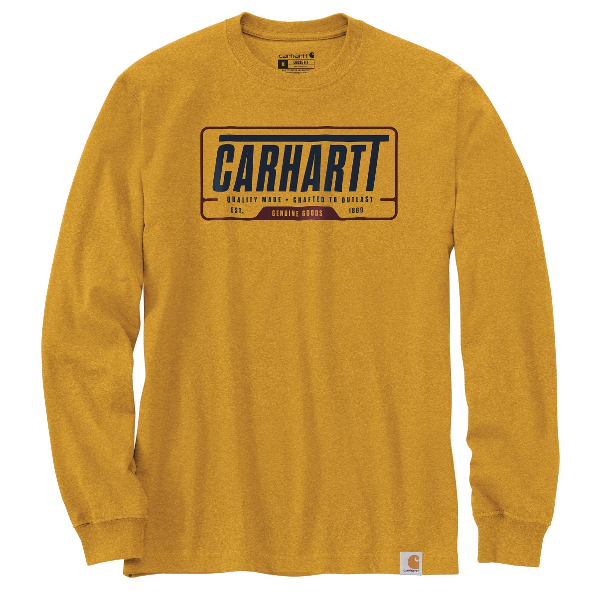 Carhartt Men's 105954 Loose Fit Heavyweight Long-Sleeve Outlast Graphic T-Shirt, Extended Sizes