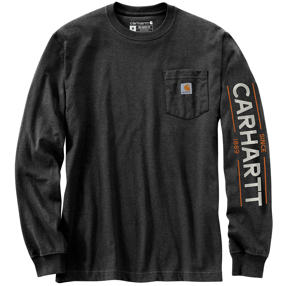 Carhartt Men's 105957 Loose Fit Heavyweight Long-Sleeve Hunt Graphic T-Shirt, Extended Sizes