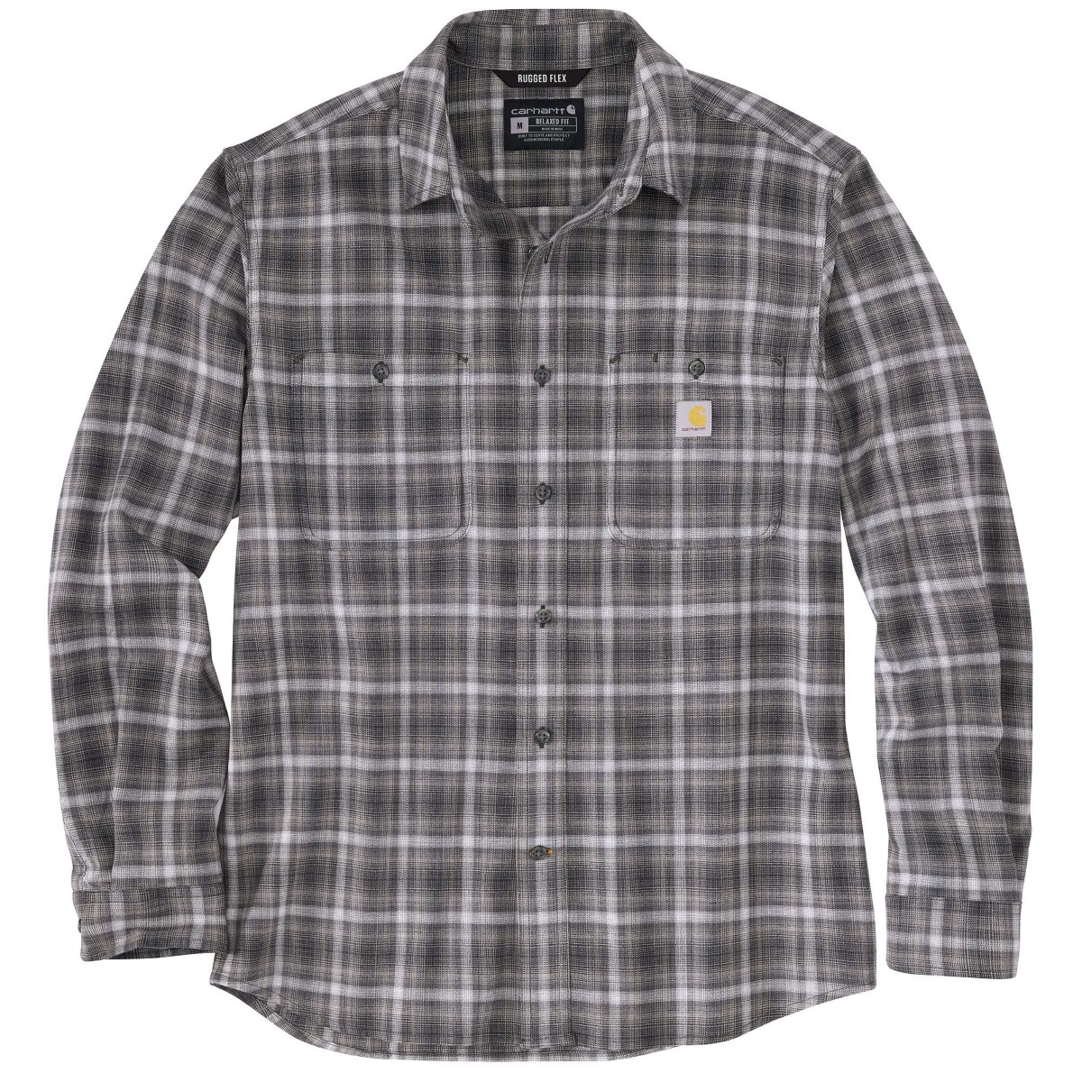 Carhartt Men's 105949 Rugged Flex Relaxed Fit Lightweight Long-Sleeve Shirt, Extended Sizes