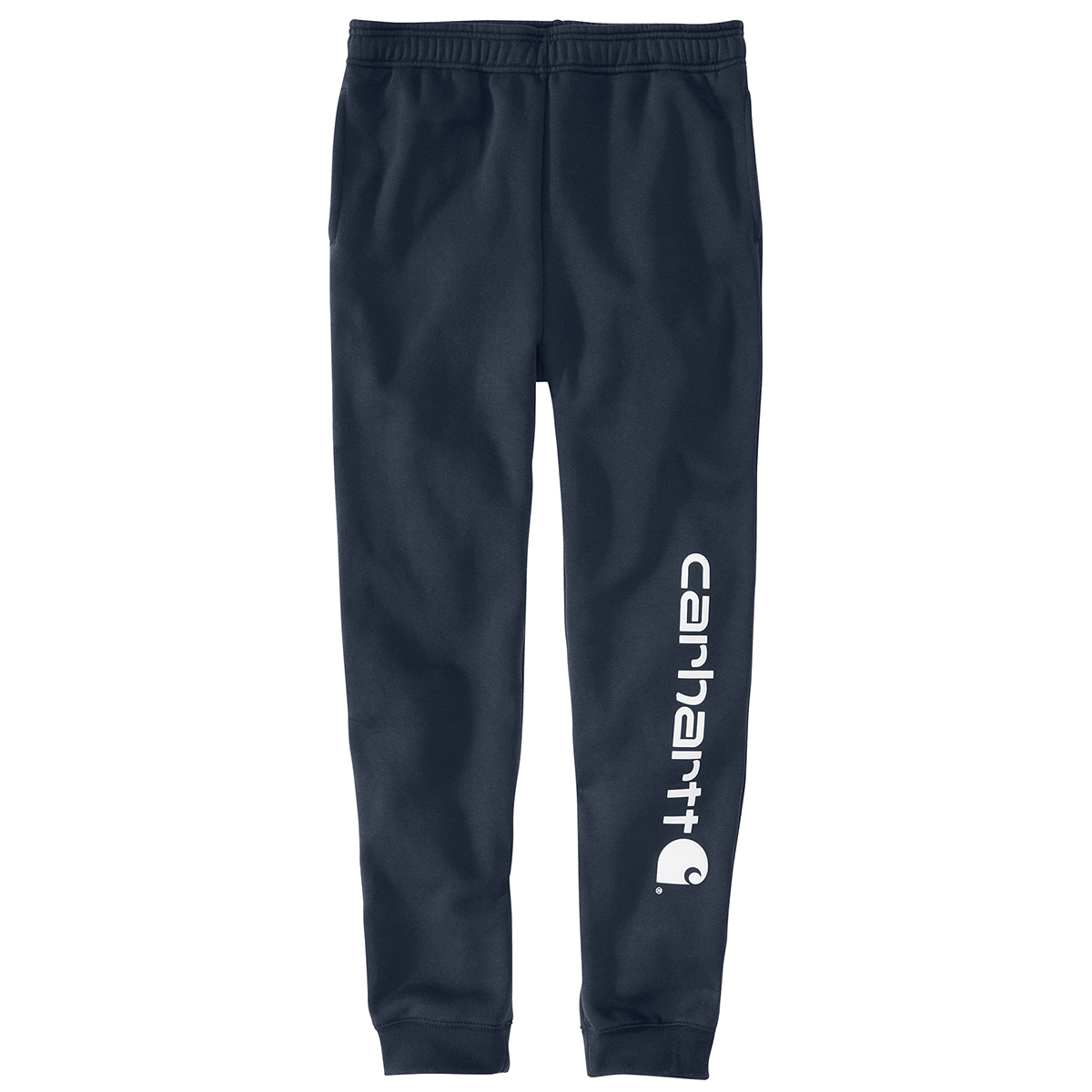 Carhartt Men's 105899 Relaxed Fit Midweight Tapered Logo Graphic Sweatpant, Extended Sizes