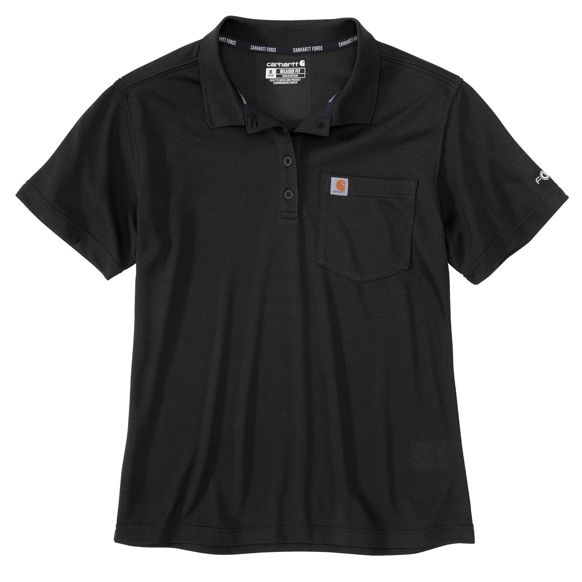Carhartt Men's 105293 Force Relaxed Fit Light Weight Short Sleeve Pocket Polo, Extended Sizes