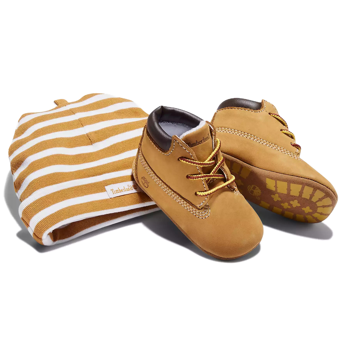 Timberland Infant/toddler Crib Bootie & Hat Set