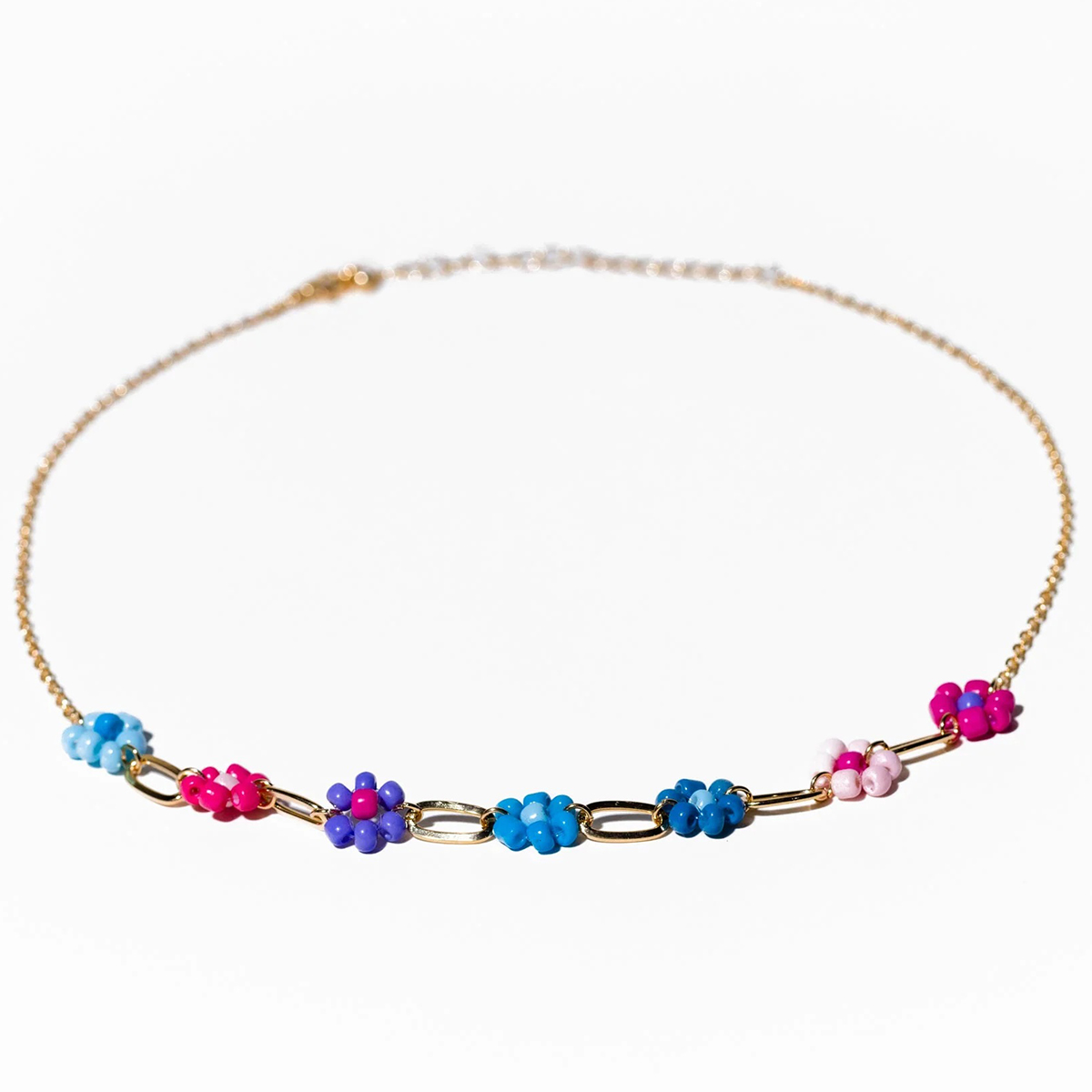 Charming Charlie Colorful Flower Necklace