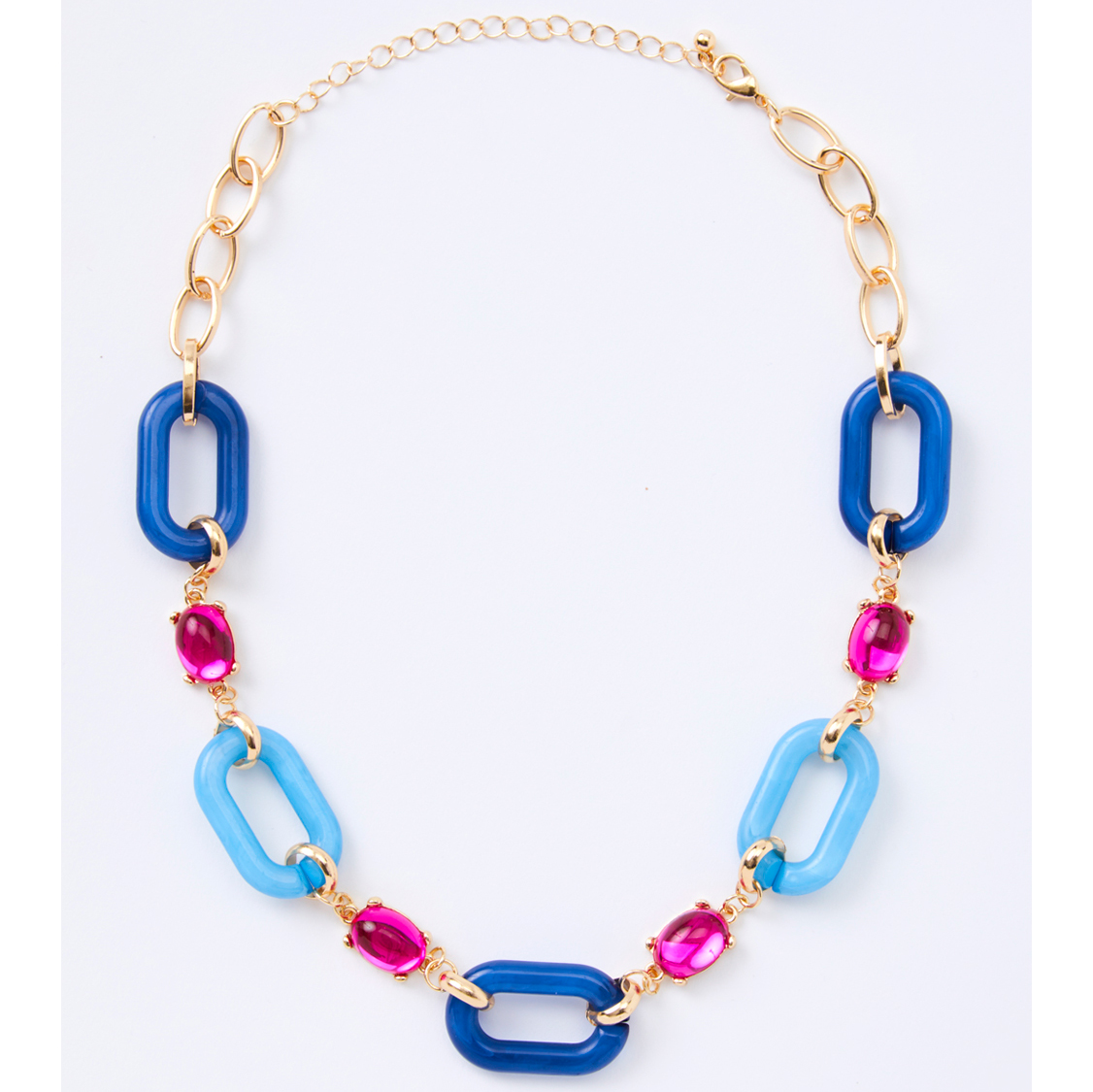 Charming Charlie Blue Link Necklace