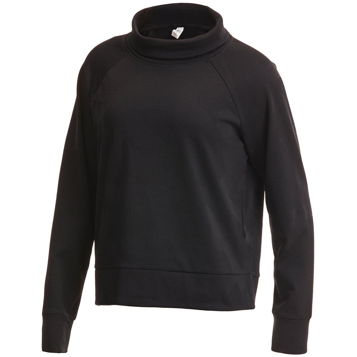 RBX Women's Jacquard Fleece Cowl Neck Top