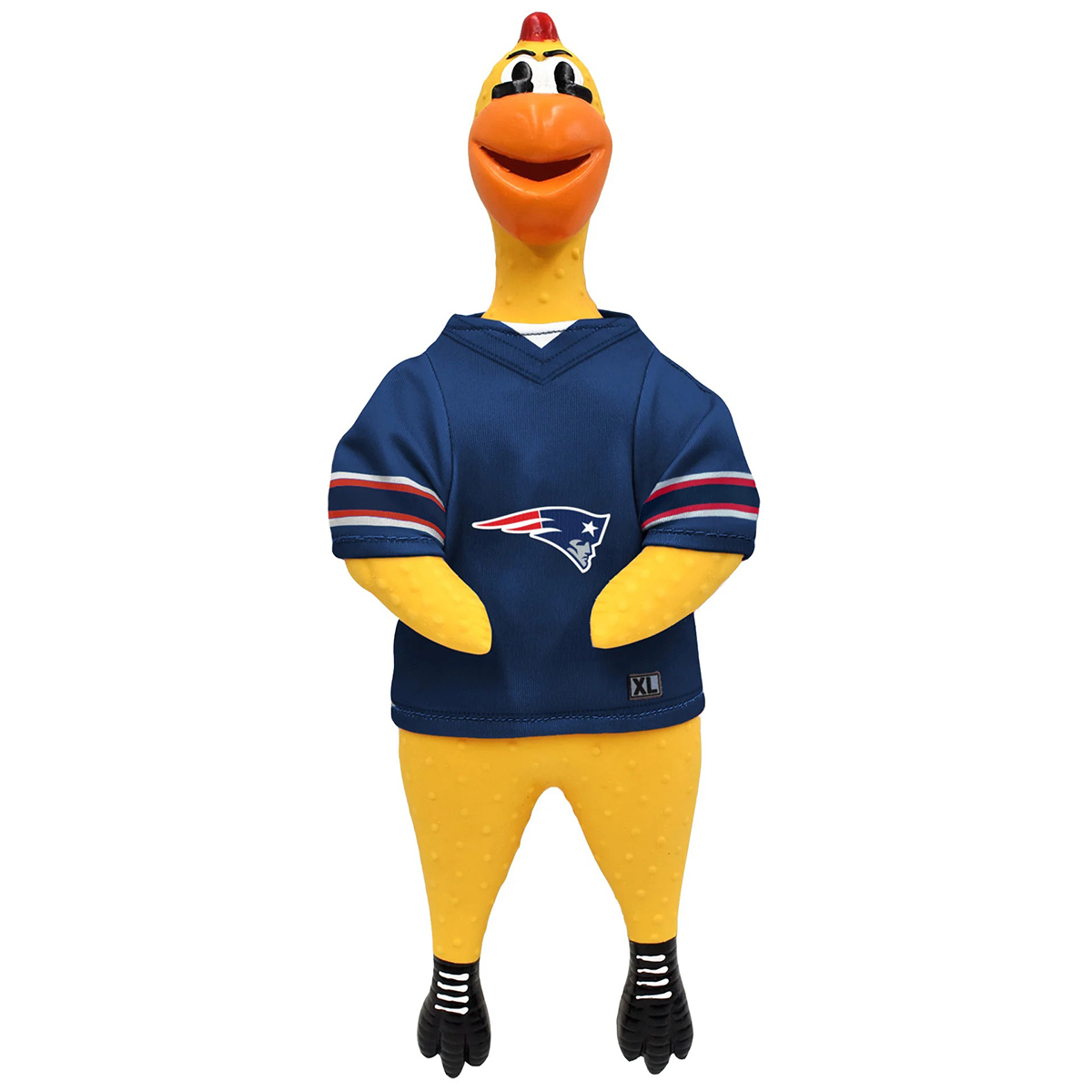 New England Patriots Rubber Chicken Pet Toy