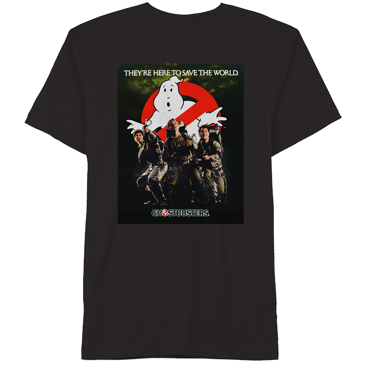 Hybrid Young Men's Ghostbusters Short-Sleeve Graphic Tee