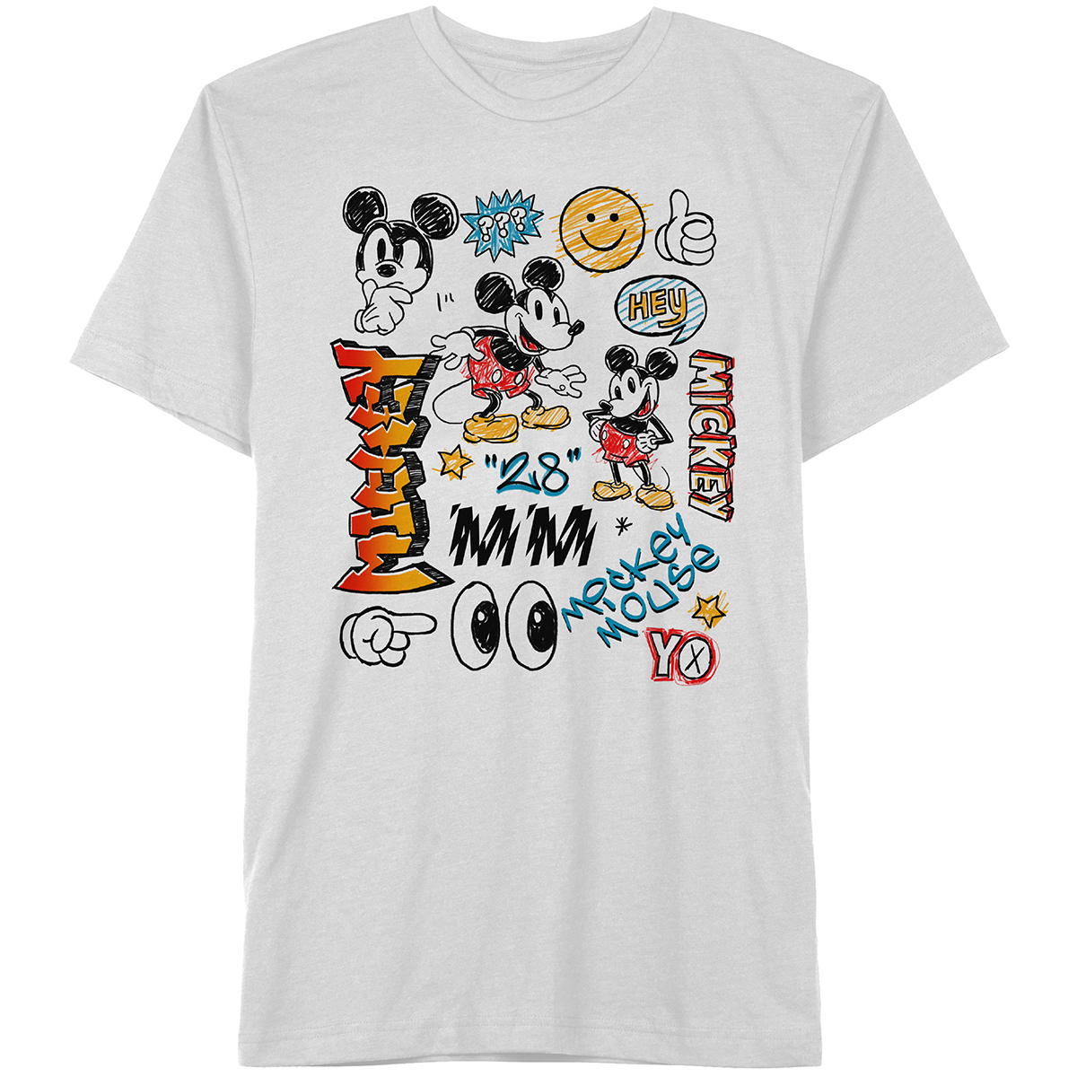 Hybrid Young Men's Disney Mickey Short-Sleeve Graphic Tee