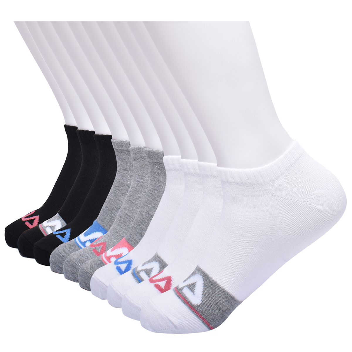 Fila Women's No Show Socks - 10 Pairs