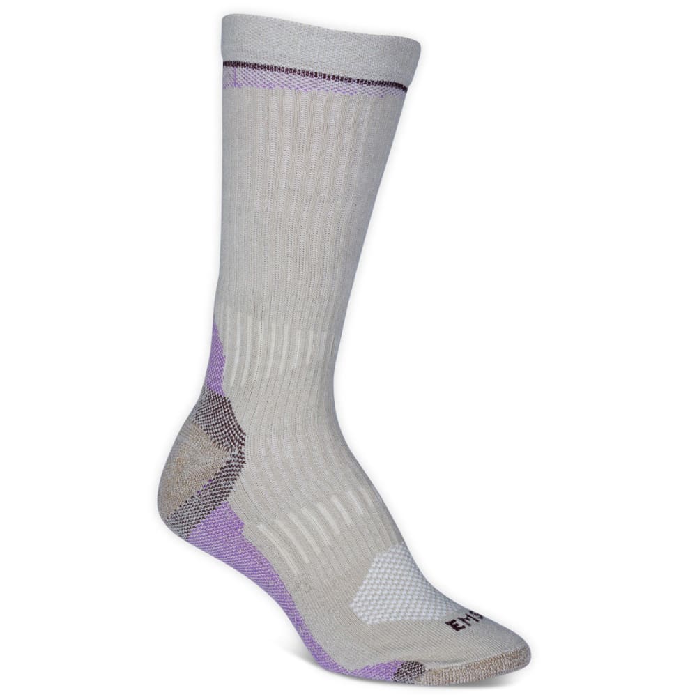 EMS Women's Fast Mountain Lightweight Coolmax Crew Socks, Khaki S