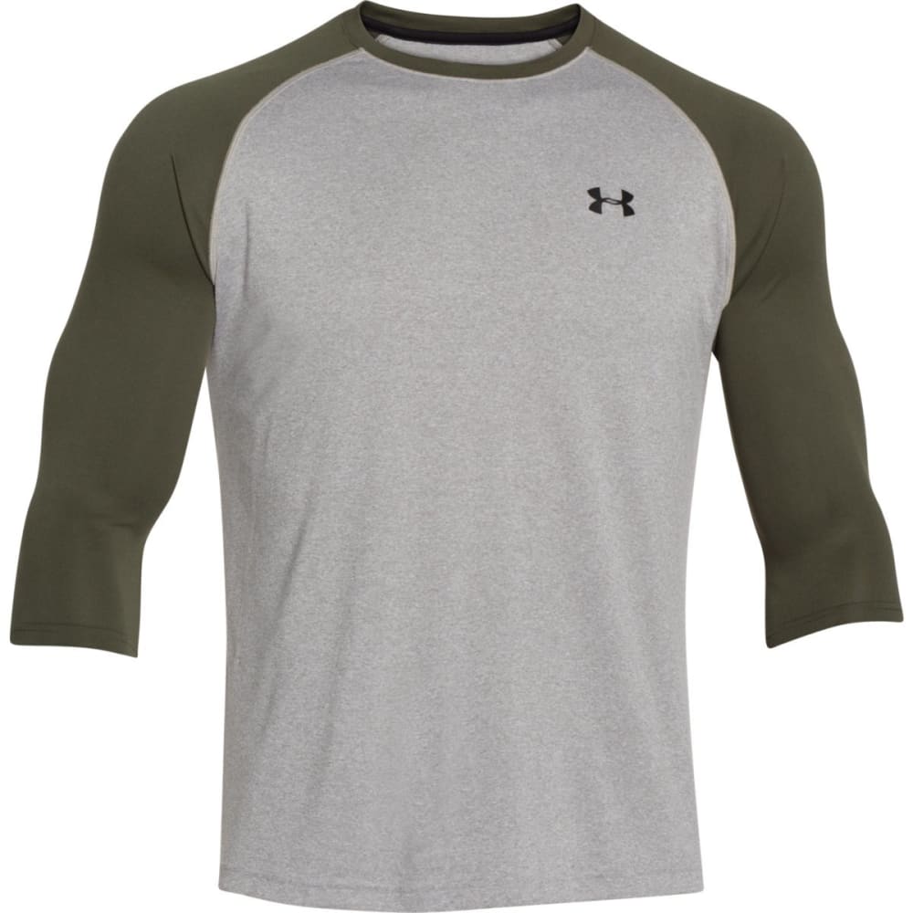 UNDER ARMOUR Men's 3/4 Length Raglan Sleeve Tee S