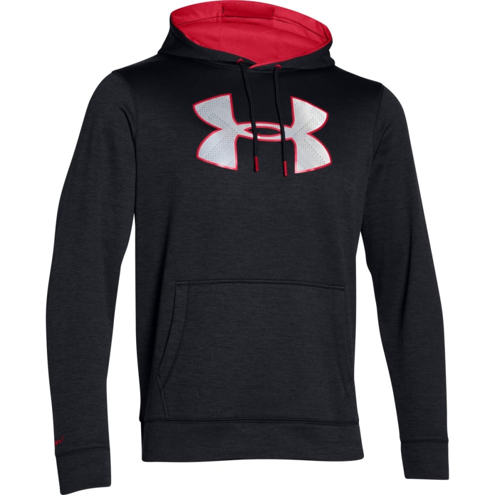 under armour men's storm armour fleece big logo twist hoodie