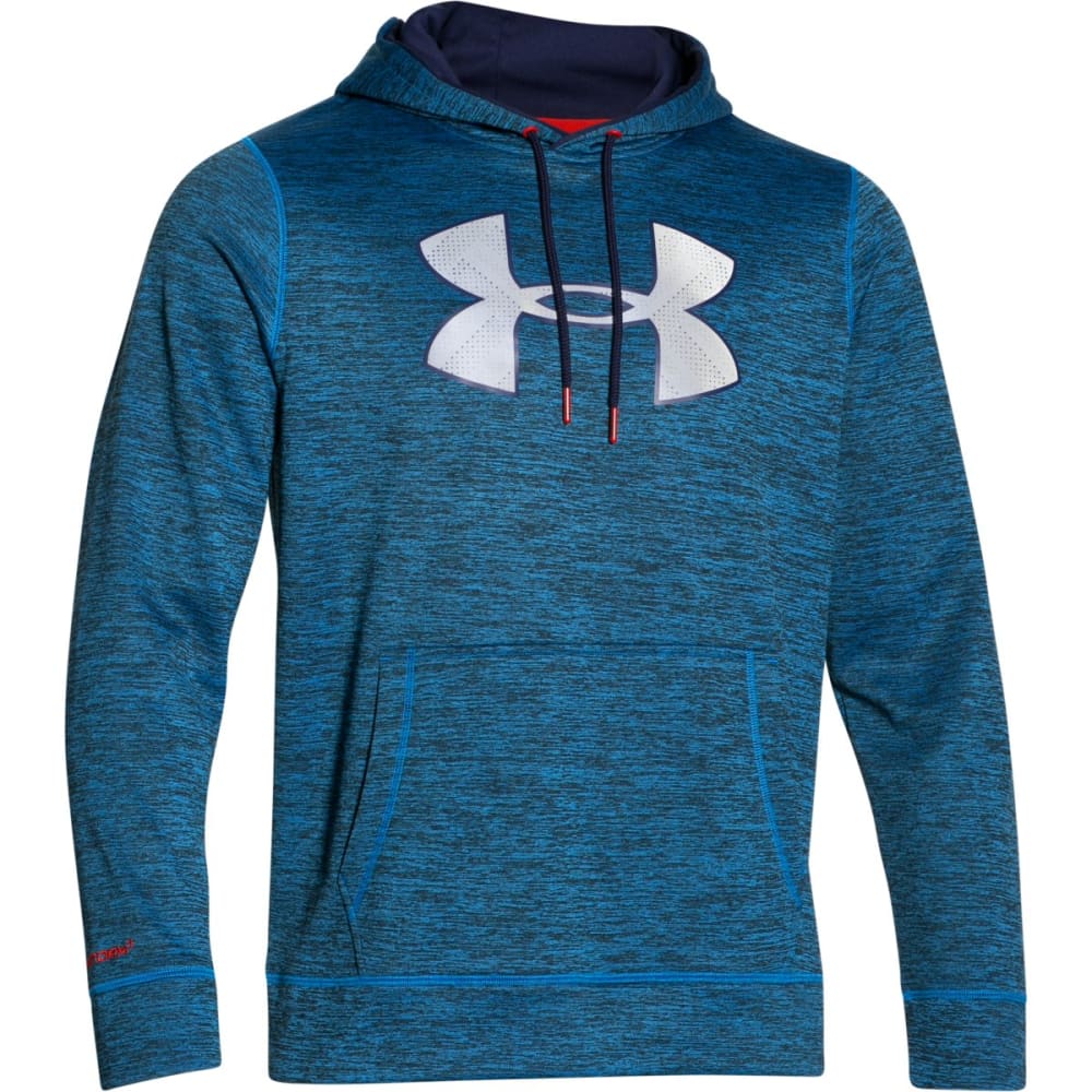 under armour men's storm armour fleece big logo twist hoodie