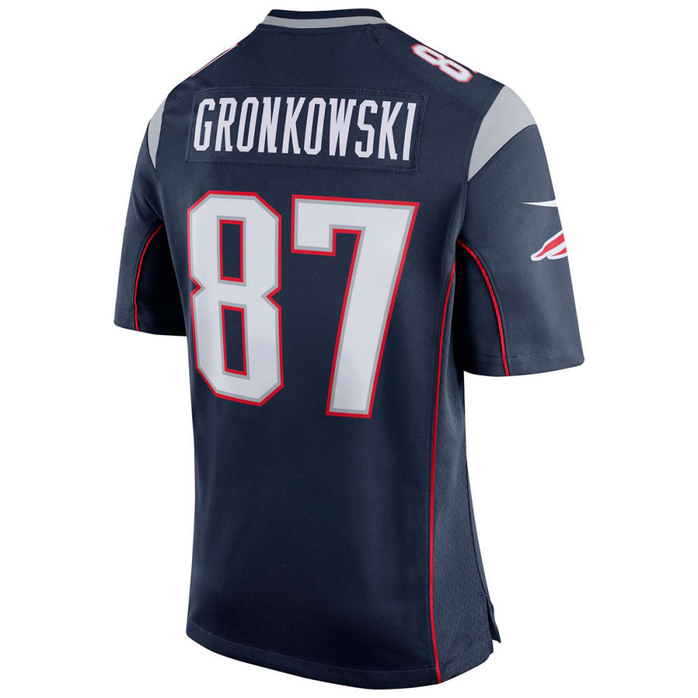 NIKE Men's New England Patriots Rob Gronkowski Game Short-Sleeve Jersey S