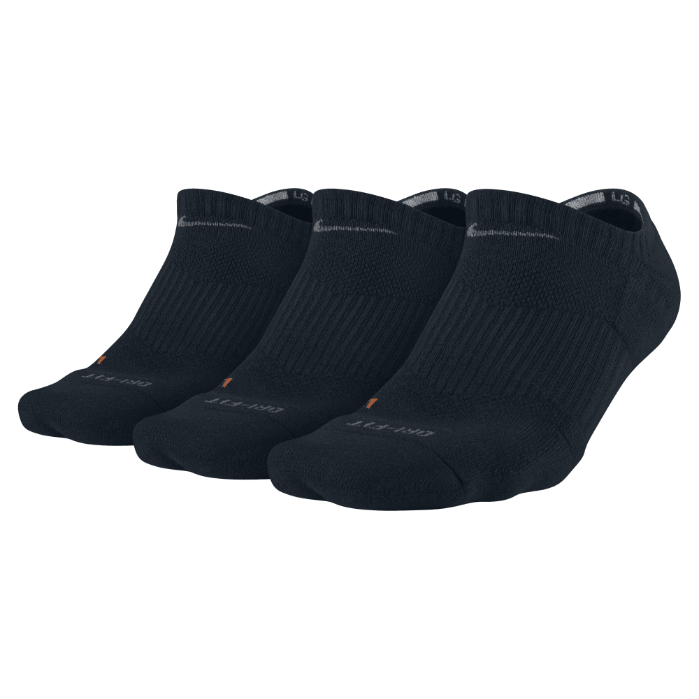 NIKE Unisex Dri-Fit No Show Socks, 3 Pairs NO SIZE