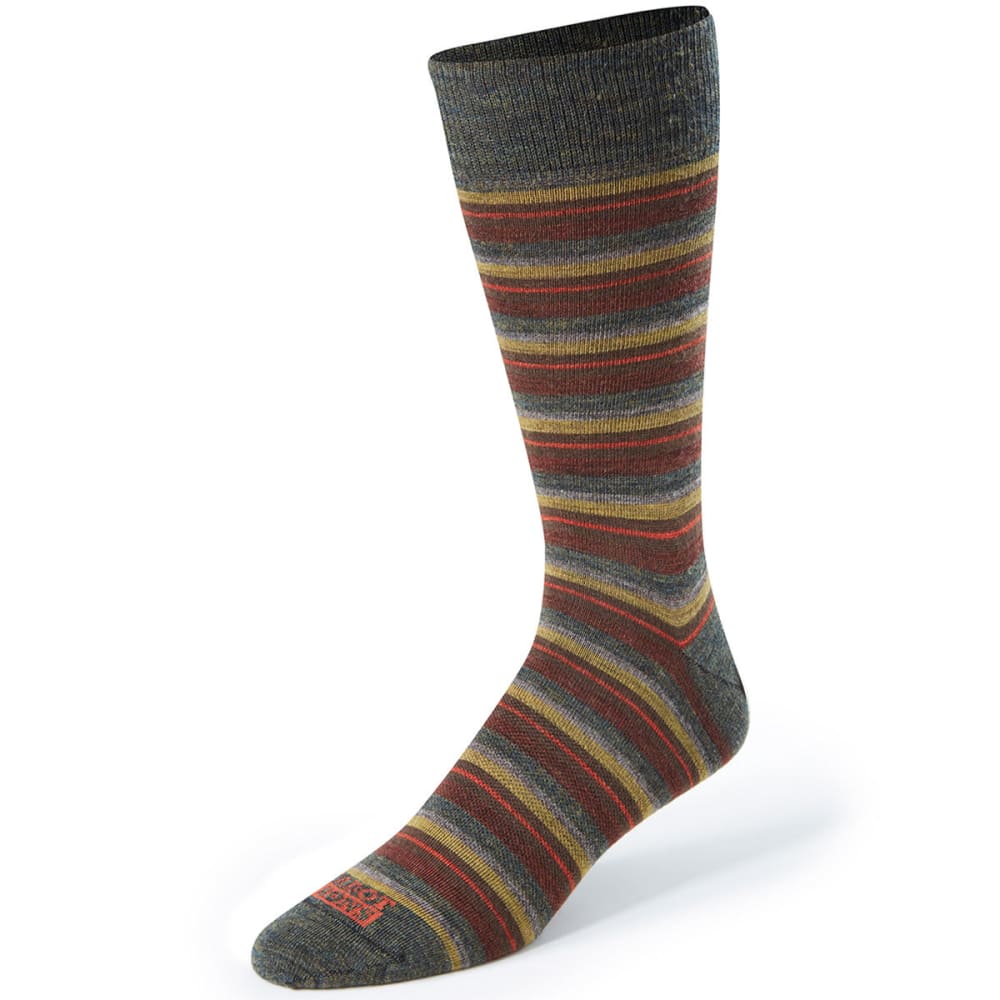CABOT Men's Multi Stripe Casual Crew Socks 10-13