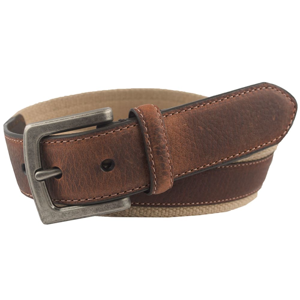 COLUMBIA Men's Canvas Leather Overlay Belt 44