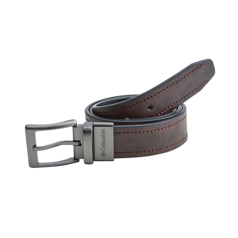 COLUMBIA Men's Reversible Logo Buckle Belt 34