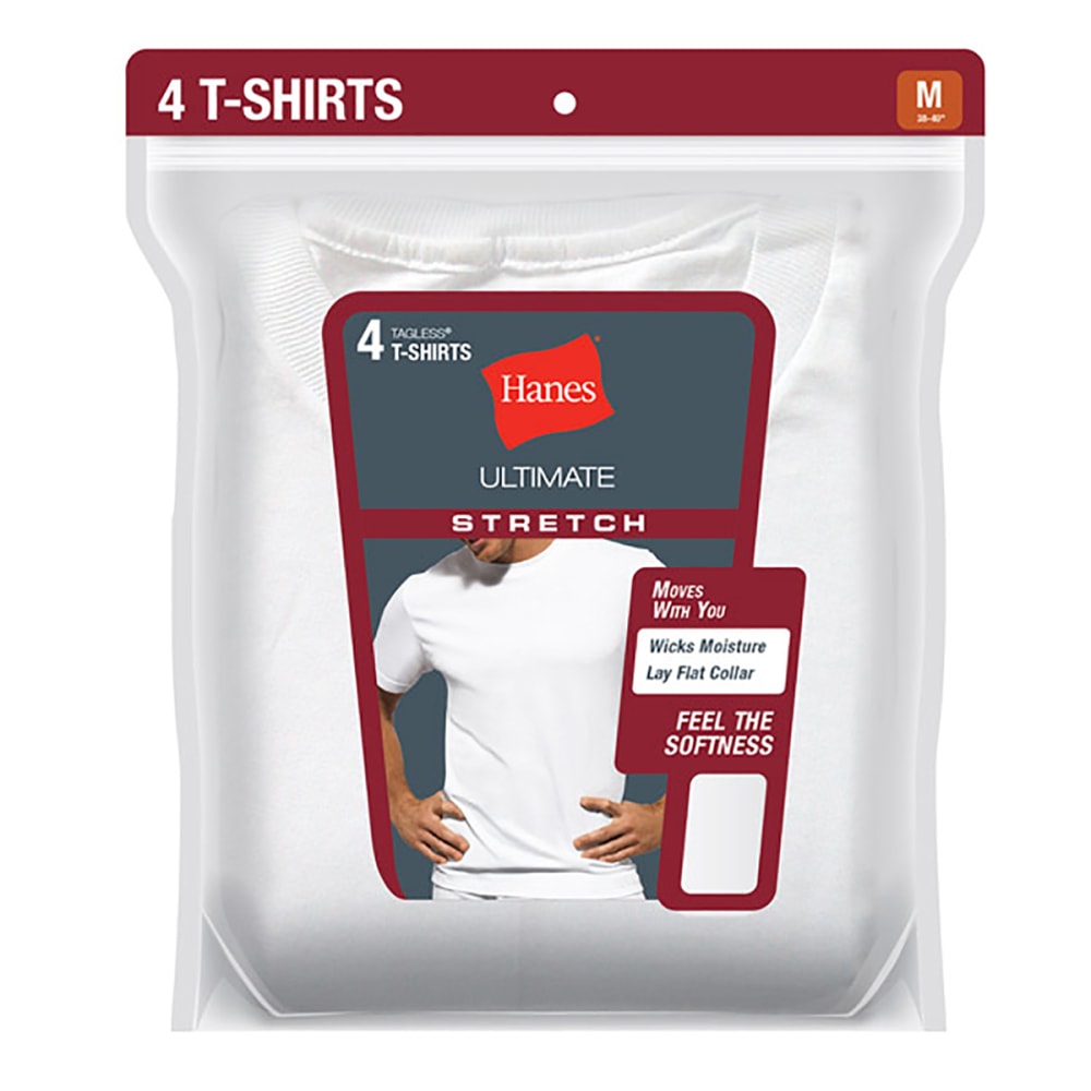 HANES Men's Ultimate Stretch Crew Shirts 3-Pack - Bob’s Stores