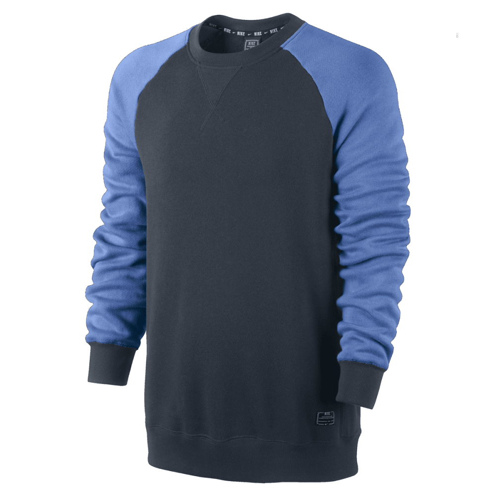 nike foundation crew sweatshirt blue