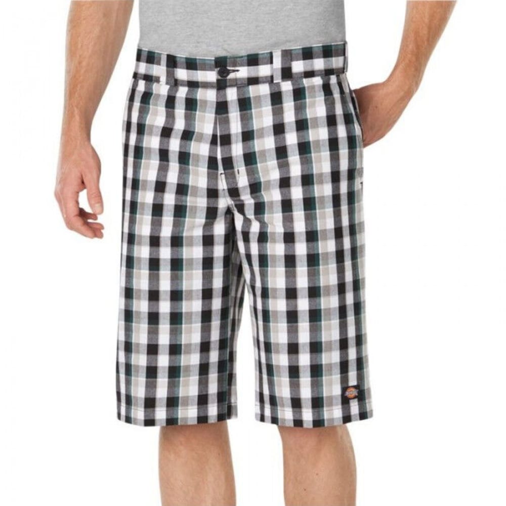 DICKIES Men's 13 in. Regular Fit Multi-Use Pocket Plaid Shorts - Bob’s ...