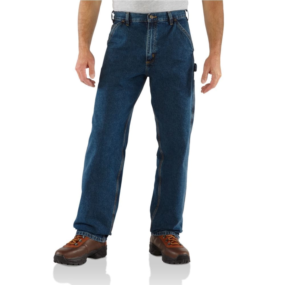CARHARTT Men's Loose Fit Washed Denim Work Dungarees 30/30