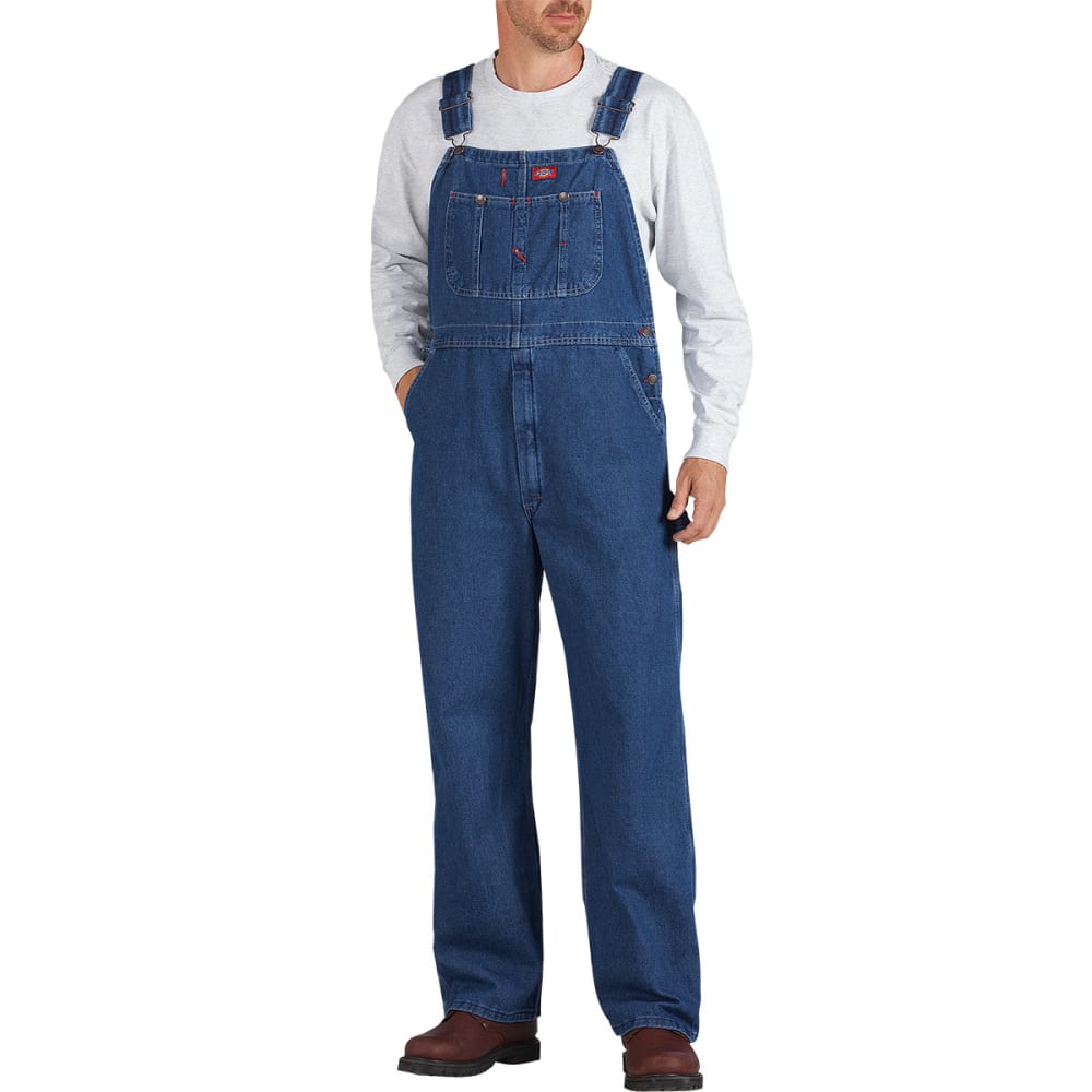 DICKIES Men's Stonewashed Indigo Bib Overall 30/30