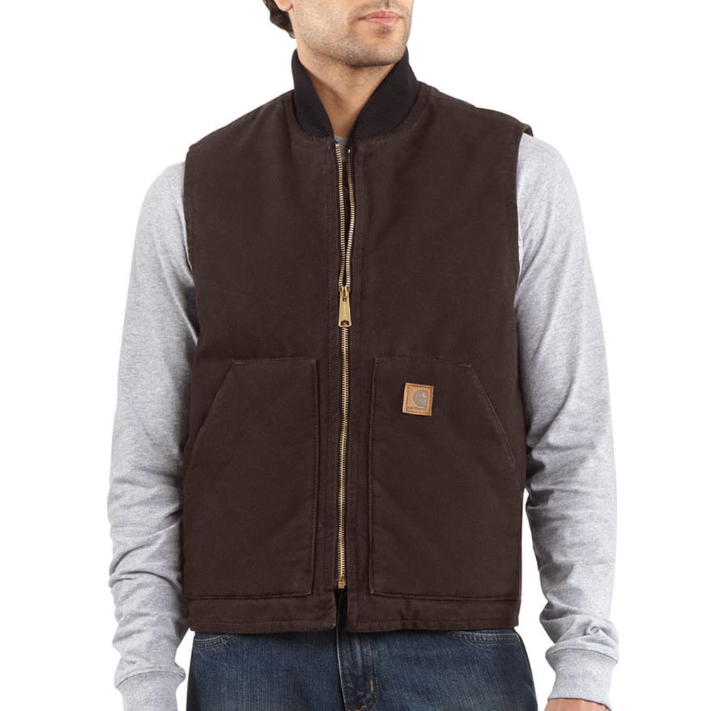 CARHARTT Men's Sandstone Arctic Quilt-Lined Vest - Bob’s Stores