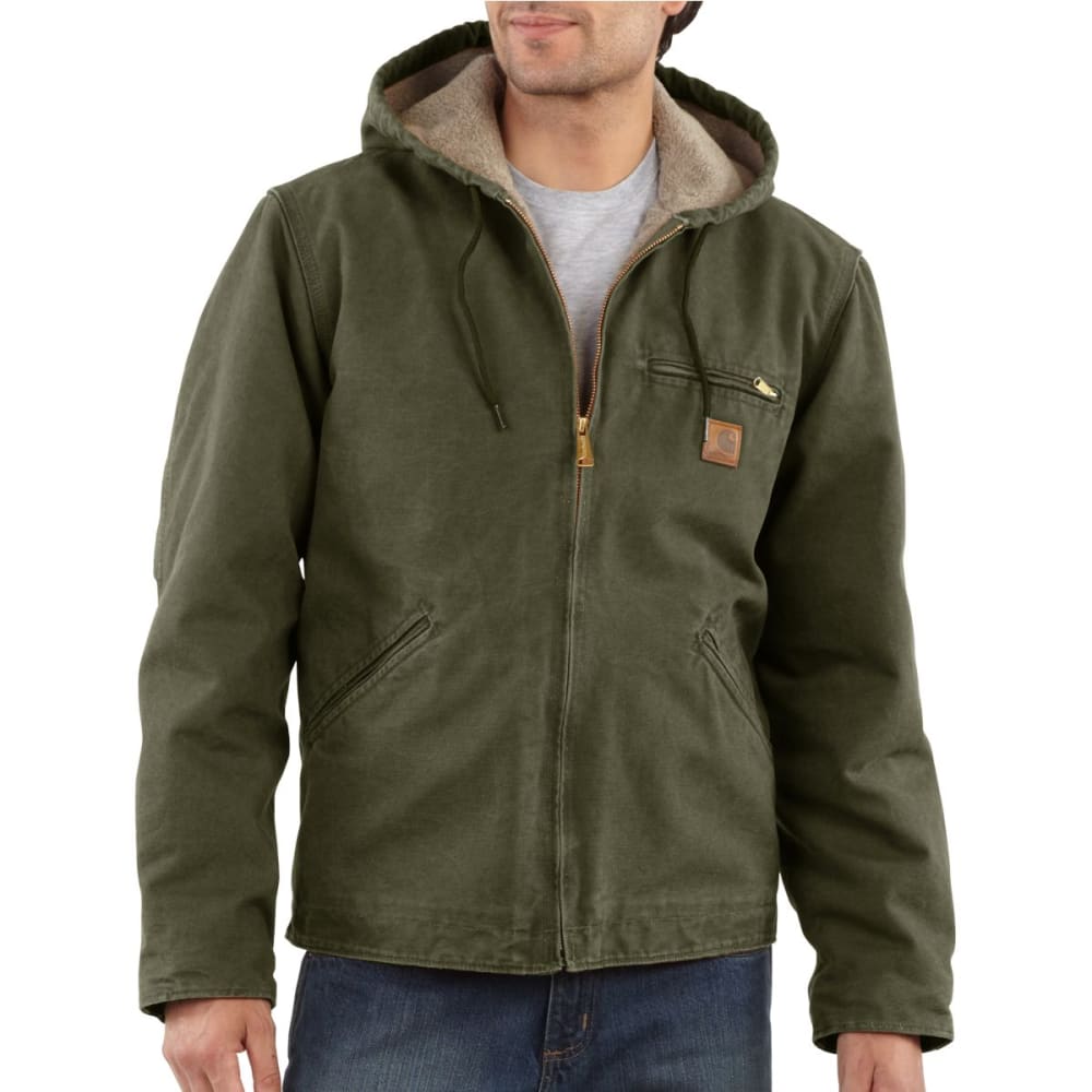 Download CARHARTT Men's Sandstone Sierra Sherpa Lined Hooded Jacket ...