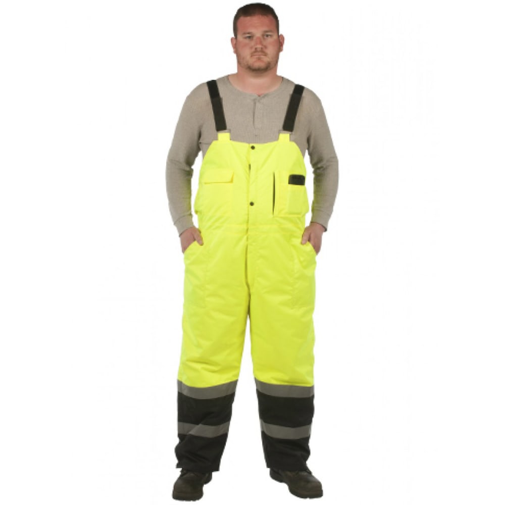 UTILITY PRO WEAR Men's High-Visibility Insulated Bib Overalls M