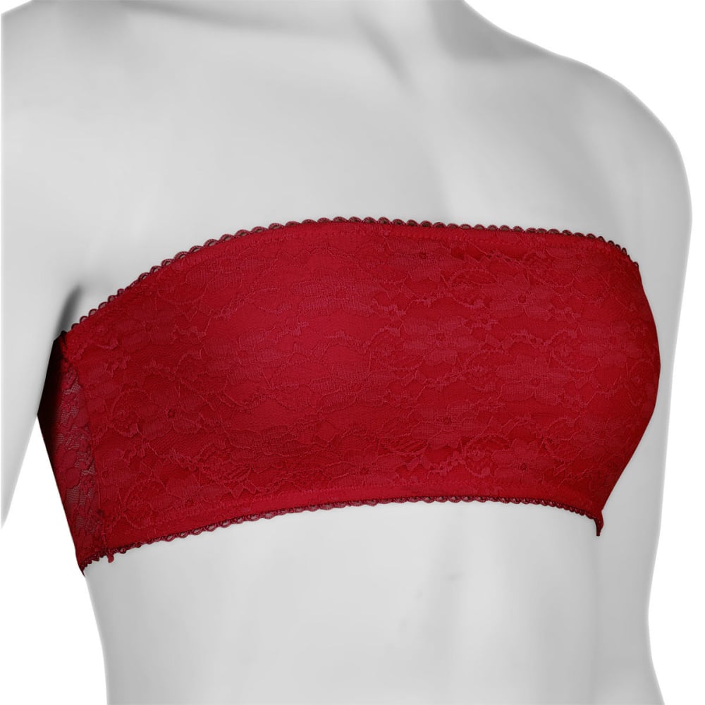 INTERNATIONAL INTIMATES Juniors' Lace Bandeau M/L