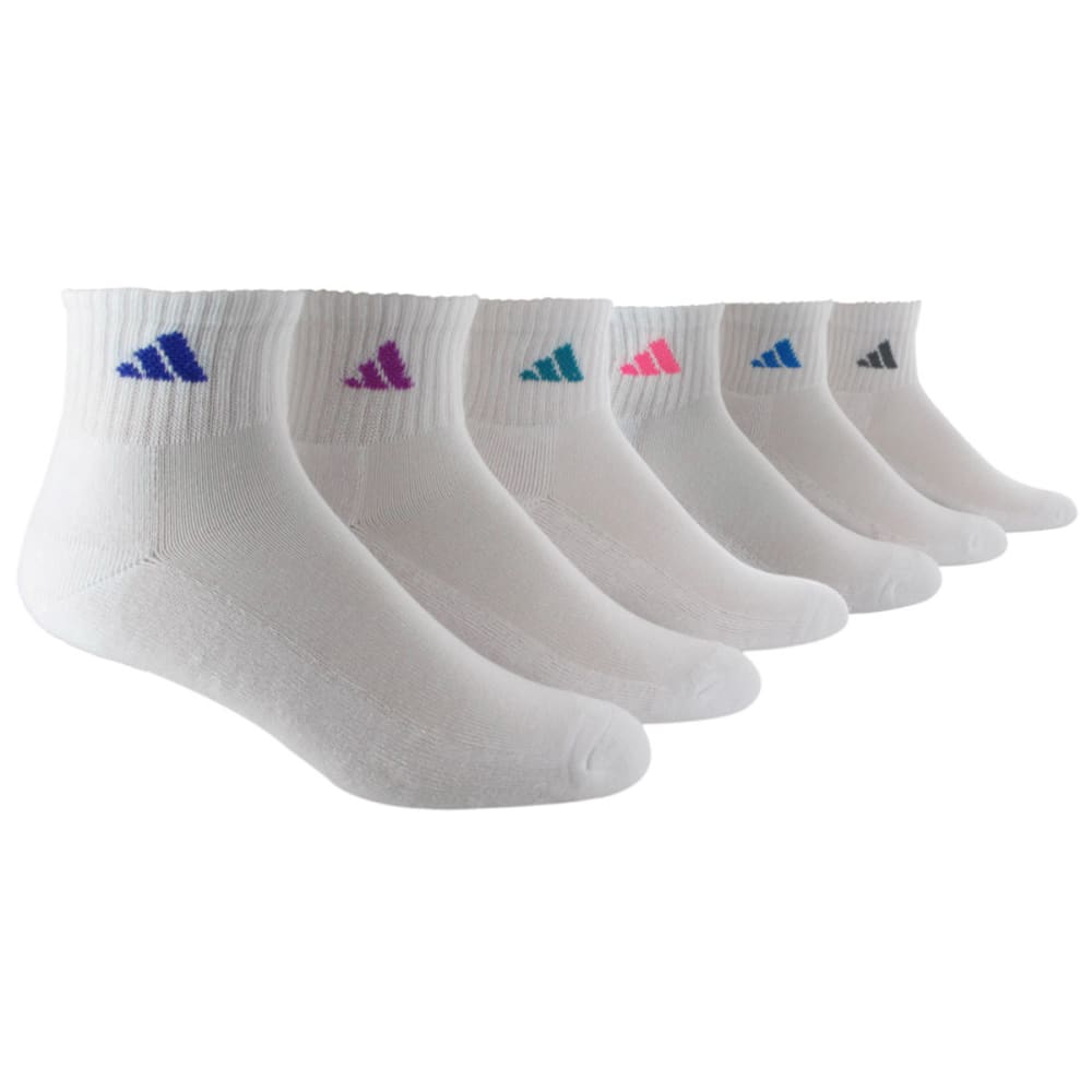 ADIDAS Women's Athletic Quarter Socks, 6-Pack - Bob’s Stores