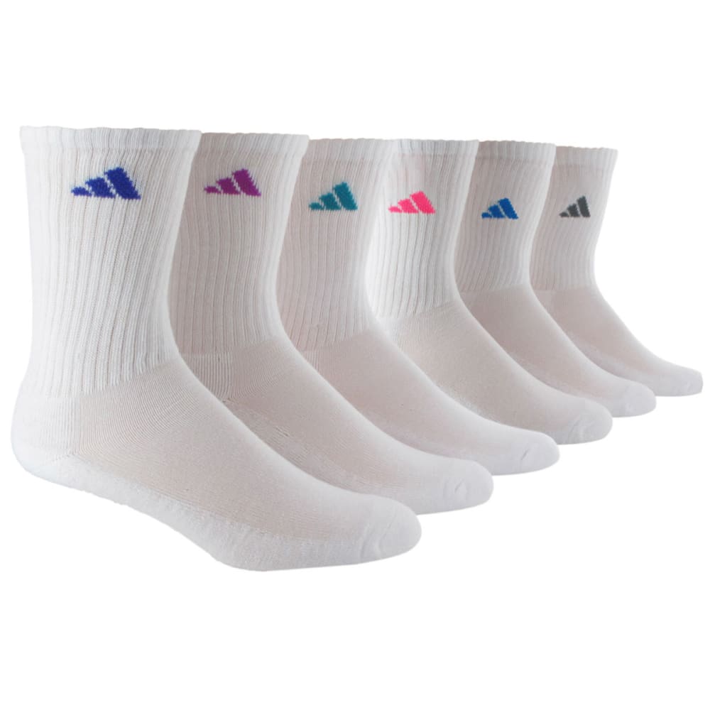 adidas women's 6 pack crew socks