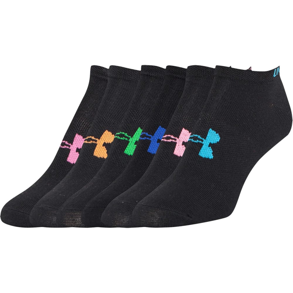 UNDER ARMOUR Women's Liner No Show Socks, 6-Pack M