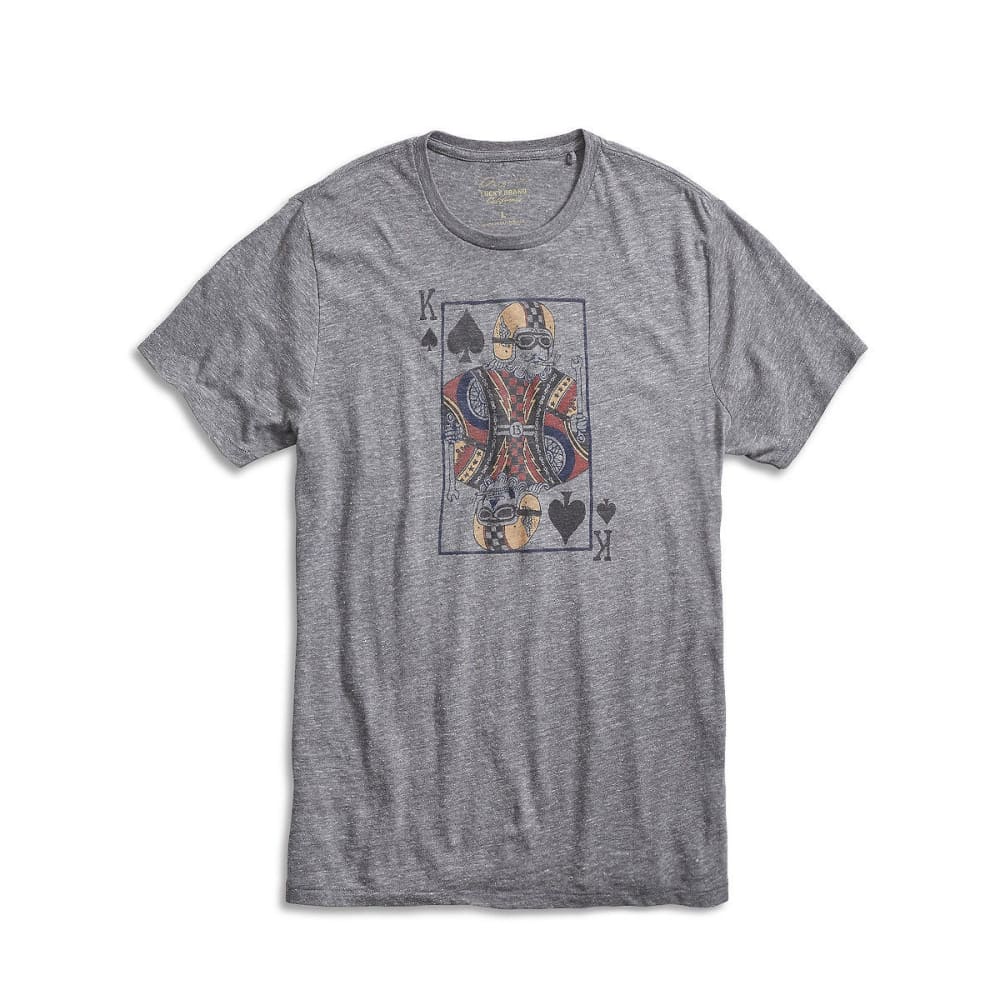 LUCKY BRAND Men's Moto King of Spades Tee M