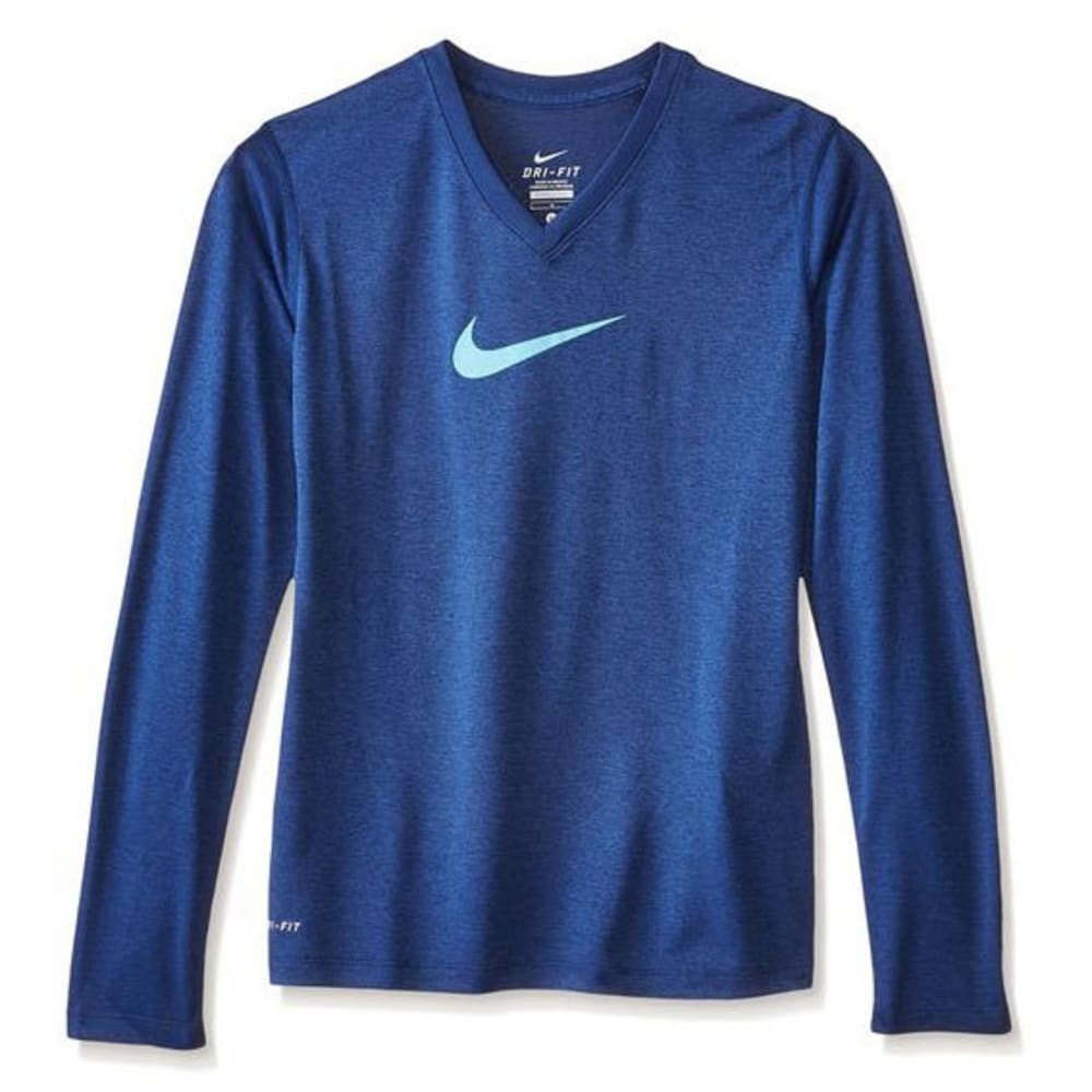 NIKE Girls' Legend Long-Sleeve Tee XS