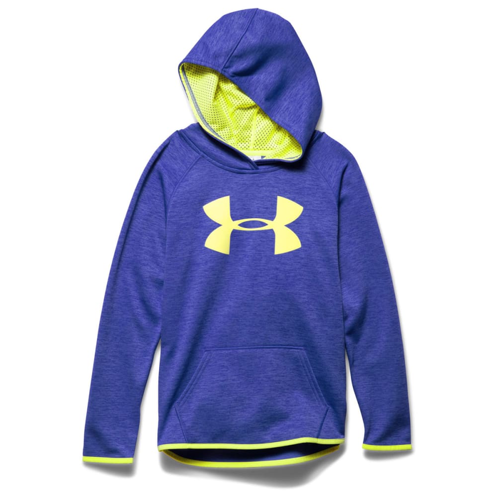 UNDER ARMOUR Girls' UA Armour Fleece Printed Big Logo Hoodie XS