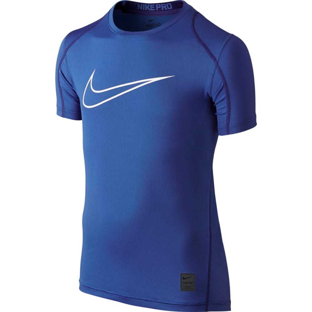 NIKE Boys' Cool HBR Fitted Short Sleeve Top XS