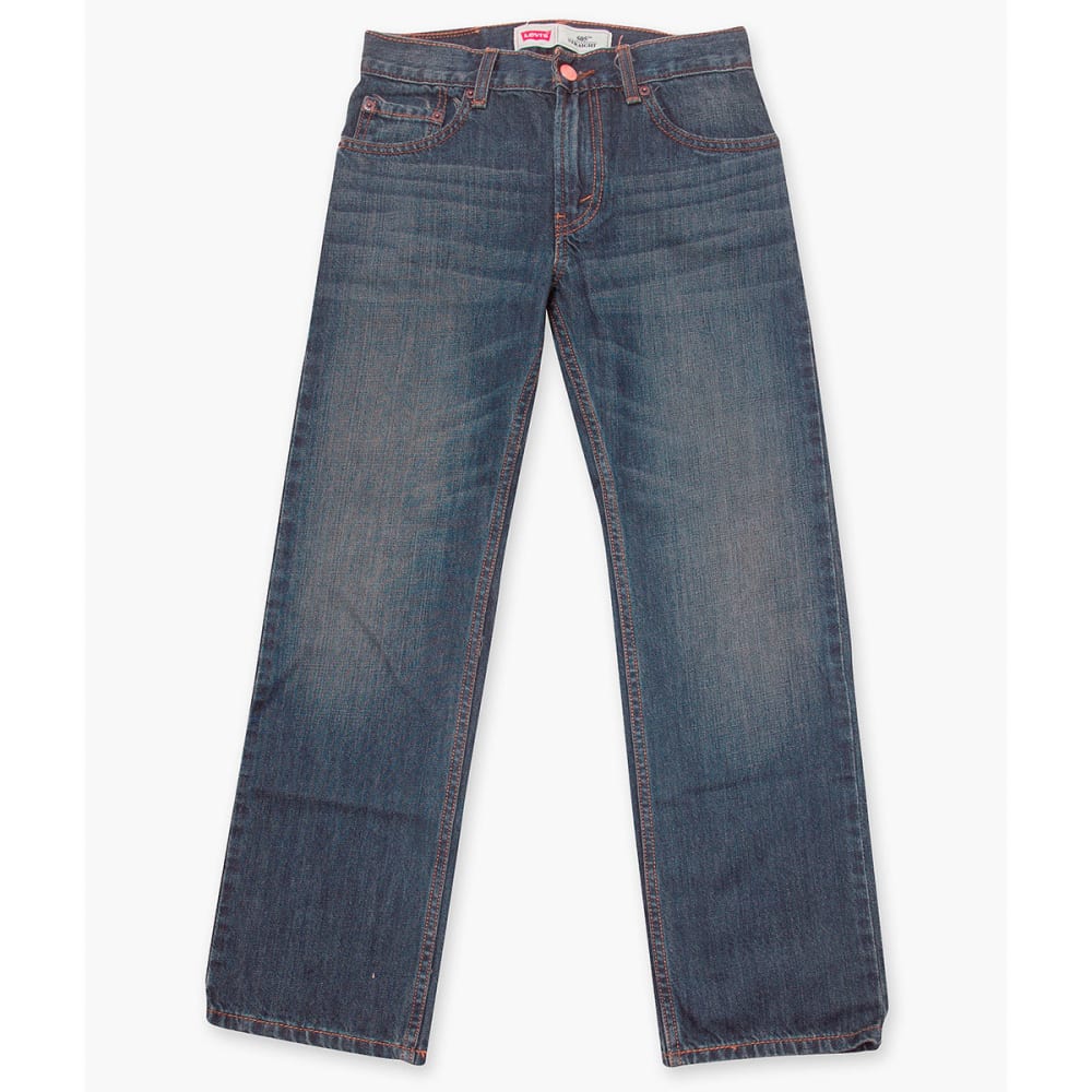 LEVI'S Big Boys' 505 Husky Straight Fit Jeans 10