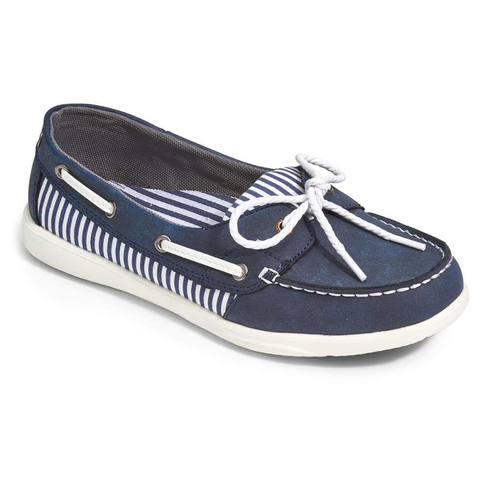 ISLAND SURF Women's Captiva Navy Stripe Boat Shoe - Bob’s Stores